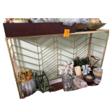 43" Collapsible Foyer Table w/ Mirror Top