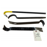 15-inch Flat Steel Pry Bars, Stanley 5/8" Board Bender, Stanley Ripping Bar/Crow Bar