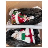 Ceramic Mr. And Mrs. Santa Clauses 12" Tall