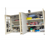 Contents of 2 Cabinets Sandpaper Braids of Assorted Sizes
