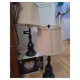 Wall Mount Crystal Sconce - 2 Swing Arm Lamps - 24 in H