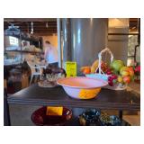 Lu Ray Pastels Serving Bowl - Fruit Basket - Horse Statue