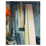 A Sump Pump Lumber Extension Cords and Metal Posts