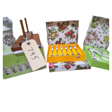 Botanic Gardens set of Herb Spice Jars - Measuring Spoons - 6 Teaspoons - 6 Knives