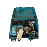 Makita Cordless Power Tool Kit w Makita DC18RA Fast Charger, and Cordless Drill/Driver