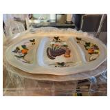 2 - Ceramic Turkey Platters