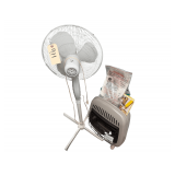 Unused Cedar Ridge Natural Gas Wall Mount Heater - 10,000 BTU - Aries Pedestal Fan