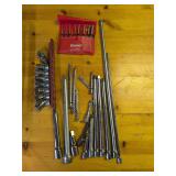 GearWrench 7-piece 3/8" drive 6-point Flex SAE Socket Set, Starrett S565PC Drive Pin Punch Set, Miscellaneous Extensions Assorted Drives