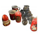 3 Christmas Candles 2 Coffee Mugs