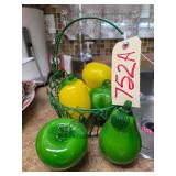 Murino Style Hand Blown Glass Fruit and Veggies
