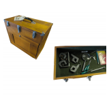 Appears to be an Windsor Design 8-Drawer Wood Tool Chest w Keys and Contents