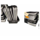 All Rubber Maid Totes and Lids Under Table 21' x 17' x 7'