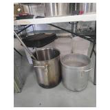 Stainless Pots 12 & 14'