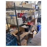 Green Wire Rack on Wheels - Approx. 6’x6’ - 4 Tier