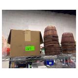 Contents of Shelf - Baskets. - Lamp Shades