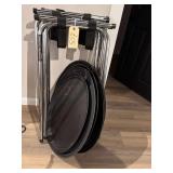Folding Tray Stands With Trays