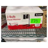 A Avantco 2 Bulb Heat Warmer