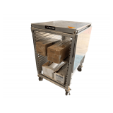 CresCor Stainless Steel Bakers Cart - with Drop Leaves