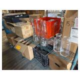 Contents of 2 Shelves - Glassware - Stemware - Etc.