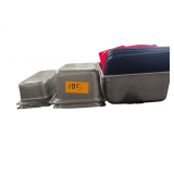 Various Sized Stainless Bins and Lids