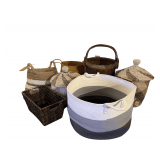 Wicker/Cloth Basket Assortment