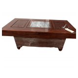 Wooden Habachi Table 42”L. X 22”W. X18”H