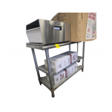 48' Stainless Table Contents not Included Must be Removed After 4 on Day