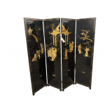 Asian Style 4Panel Room Divider Approximately 6’H. 70”W.