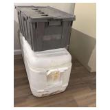 1 Plastic Bin 1Cooler