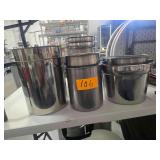 Various Sized Stainless Steel Containers