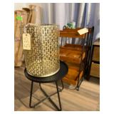 3 End tables with a Wire Basket
