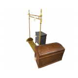 Wardrobe Rack 4’L. X5’H. Wooden Chest 3’L. Nightstand