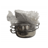 3 Stainless Steel 10' Pots with Lid