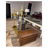 Wardrobe Rack 4’L. X5’H. Wooden Chest 3’L. Nightstand