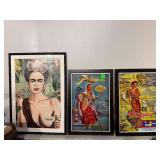 3 Framed/Matted Philipppineo Style Art Prints 40x26 32x23