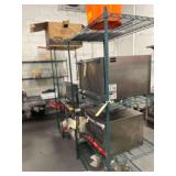 2 Green Wire Shelfs 24' x 18' x 75' and a 42' x 24'x 75'