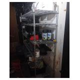 6'x4'x20' Rolling Rack Contents Included - Spray Paint - Sledgehammer - Various Tools and Hardware