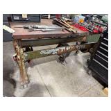 Steel Rolling Work Table 6’L. X 29”W. X 38”H. Includes Axle 12 Bolt Rearend