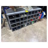 Steel Hardware Bin Contents Included 32”L.