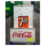 Vintage 7up & Coke Signs