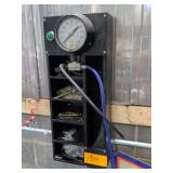 Wall-mounted Industrial Air Pressure Gauge and Organizer Station