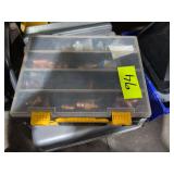 Workforce Double-Sided Organizer, Grey Hardshell Equipment Case w Miscellaneous Material. see pictures