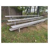 Aluminum Bleachers - Three Levels - 15’ Length