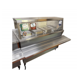 Delfield Heated Serving Station - 5ft - with Tray Counter - Buyer Will Need To Disconnect