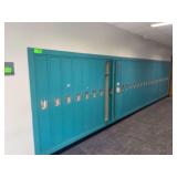 Bank Of Blue Lockers 23' Long