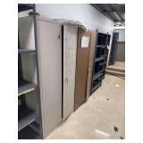 2 6ft steel cabinets