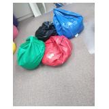 4 Children Bean Bags Various Colors