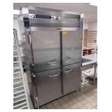 Traulsen Double Sided Commercial Refrigerator - Model RHT232NPUT - 4 Doors On Each Side - 26 Pan Capacity Per Side - 115v - Single Phase