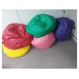 5 Children Bean Bags Various Colors