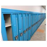 Approximately 28 Lockers